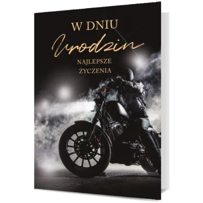 Pan Dragon Karnet B6 Urodziny m�skie -motor K.B6-1955