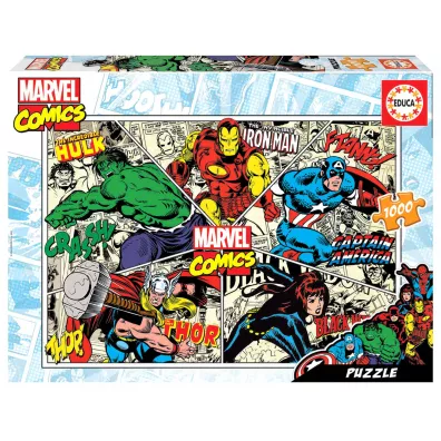 Puzzle 1000 el. Komiksy Marvela Educa
