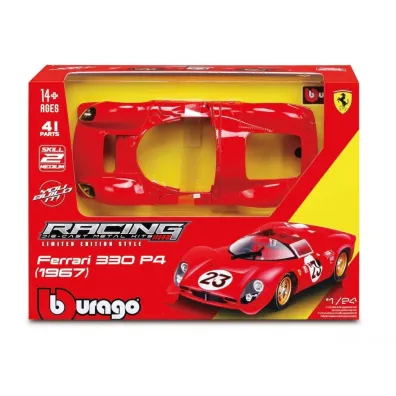 Bburago Model 1:24 Ferrari Racing 330 P4 Daytona czerwony