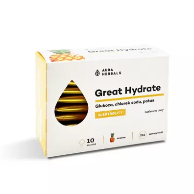 Aura Herbals Great Hydrate elektrolity ananas 10 x 3.5 g