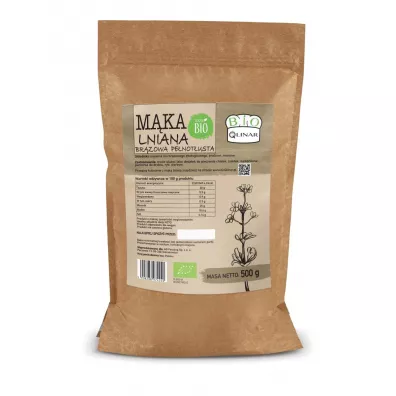 Bio Qlinar M�ka lniana br�zowa pe�not�usta bezglutenowa 500 g Bio
