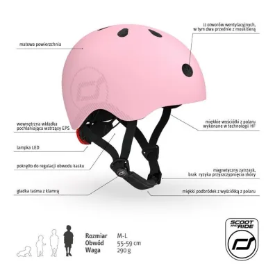 Kask M-L dla starszych dzieci i nastolatk�w Rose Scootandride