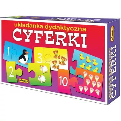 Puzzle Puzzlowa ukadanka dydaktyczna Cyferki Adamigo