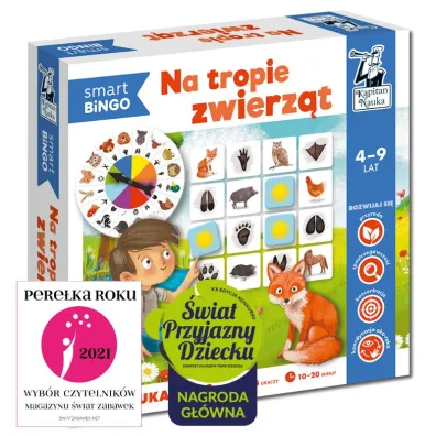 Gra Bingo Na tropie zwierz�t Kapitan Nauka
