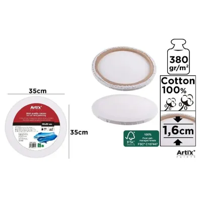 Artix Podobrazie okr�g�e 35x35x1.6cm, 380g