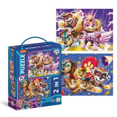 Puzzle 2w1 (24+36 el.) Psi Patrol. Dbamy o bezpiecze�stwo Dodo