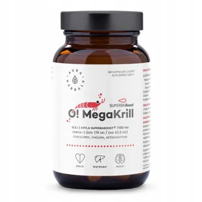 Aura Herbals O! MegaKrill 1180 mg Suplement diety 60 kaps.