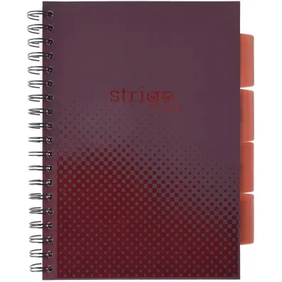 Strigo Ko�ozeszyt Pads B5 Basic bordowy kratka 100 kartek