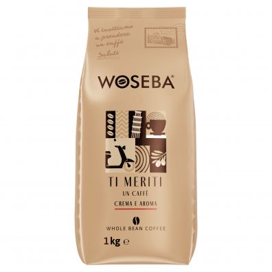 Woseba Kawa palona ziarnista Ti Meriti Un Caffe Crema E Aroma 1 kg