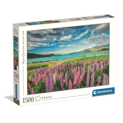 Puzzle 1500 el. HQ Lupins At Lake Tekapo Clementoni
