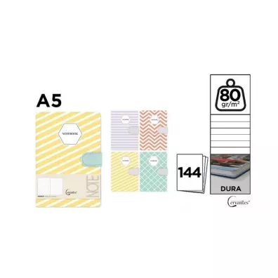 Cervantes Notatnik A5/144K MIX