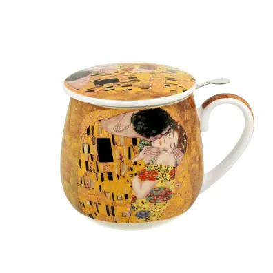 Duo Sp. z o.o. Kubek z zaparzaczem Klimt The Kiss 430 ml