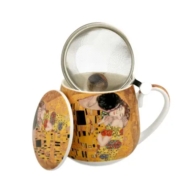 Duo Sp. z o.o. Kubek z zaparzaczem Klimt The Kiss 430 ml