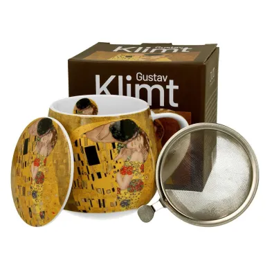 Duo Sp. z o.o. Kubek z zaparzaczem Klimt The Kiss 430 ml