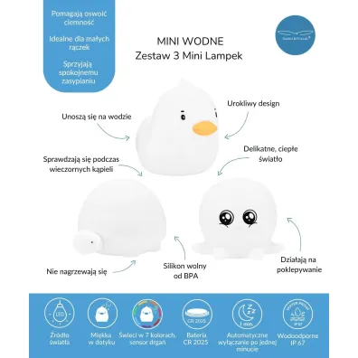 Rabbit&Friends Zestaw lampek mini wodne
