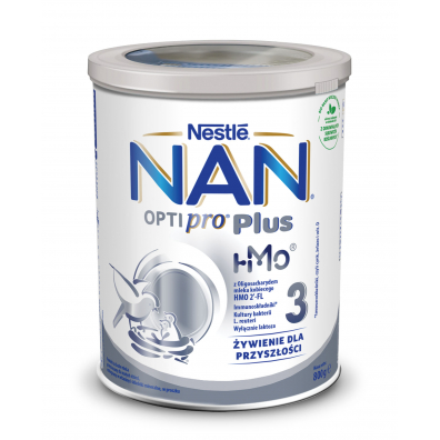 Nestle Nan Optipro Plus 3 HM-O Mleko modyfikowane junior dla dzieci po 1. roku 800 g