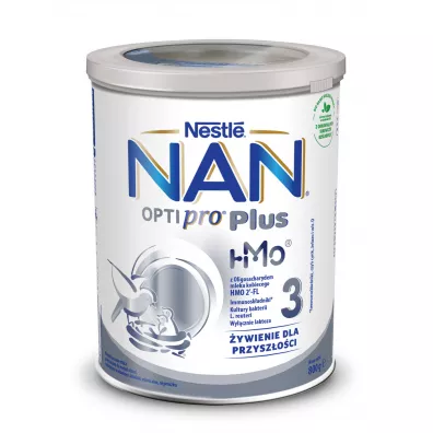 Nestle Nan Optipro Plus 3 HM-O Produkt na bazie mleka junior dla dzieci po 1. roku 800 g