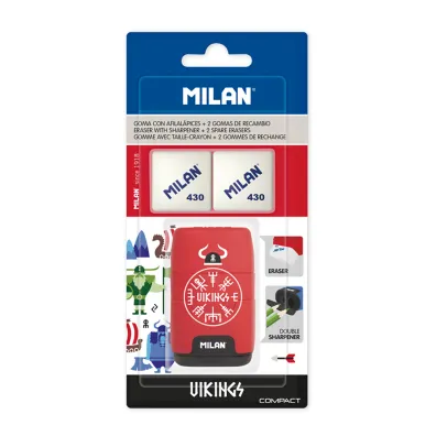 Milan Temper�wko - gumka Compact Vickings + 2 gumki 430