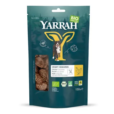Yarrah Przysmak dla psa - k�ski z kurczakiem i spirulin� 150 g Bio