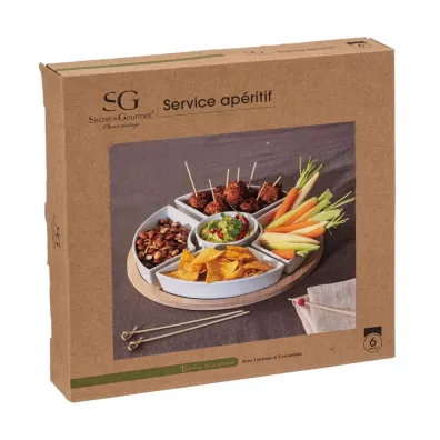 Secret de Gourmet Okrgy zestaw do przeksek na tacy