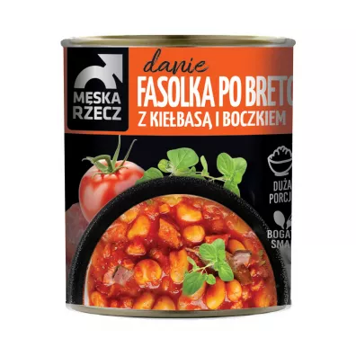 Mska Rzecz Danie gotowe Fasola po bretosku z kiebas i boczkiem 830 g