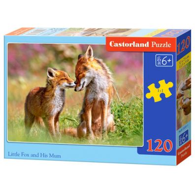 Puzzle 120 el. Little Fox and His Mum Castorland