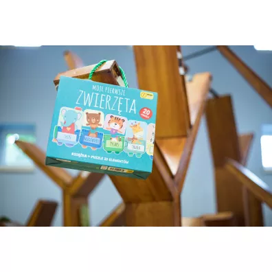 Puzzle 20 el. Moje pierwsze zwierz�ta + ksi��ka Wilga Play