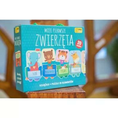 Puzzle 20 el. Moje pierwsze zwierz�ta + ksi��ka Wilga Play
