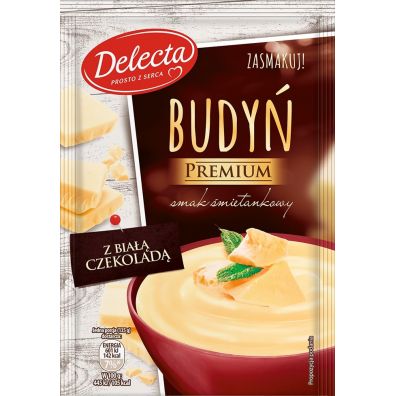 Delecta Budy Premium smak mietankowy z bia czekolad 47 g