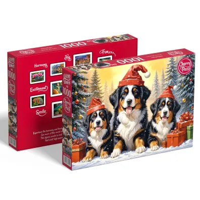 Puzzle 1000 el. Holiday Puppies 31254 CherryPazzi