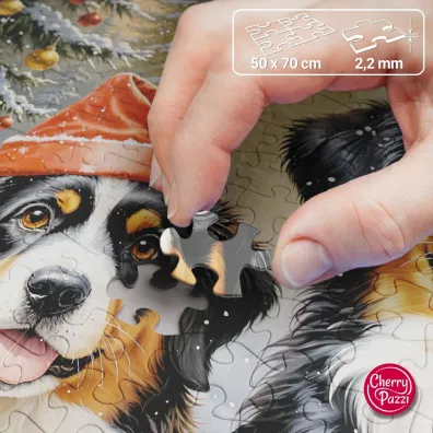 Puzzle 1000 el. Holiday Puppies 31254 CherryPazzi