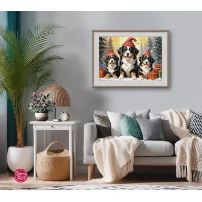 Puzzle 1000 el. Holiday Puppies 31254 CherryPazzi