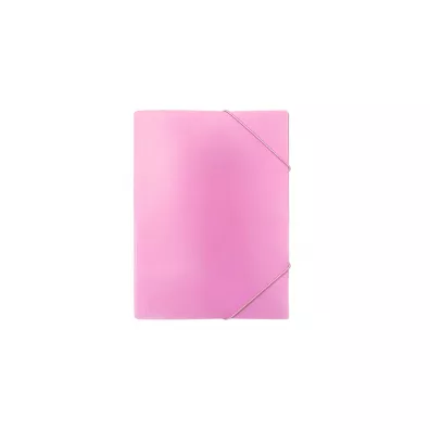 Biurfol Teczka A4 z gumk PP pastel rowy