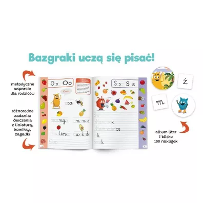 Bazgraki. Nauka pisania. Elementarz. Kapitan Nauka