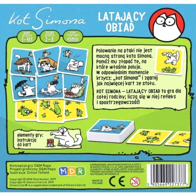 Kot Simona. Latajcy obiad