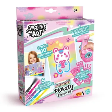 Projekt Art z aerografem - Plakaty Kawaii Epee