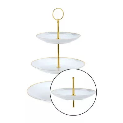 Excellent Houseware Patera trzypoziomowa porcelanowa