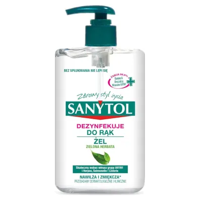 Sanytol Dezynfekuj�cy �el do r�k Zielona herbata 250 ml