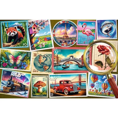 Puzzle 300 el. EasyPiece - Znaczki pocztowe Trefl