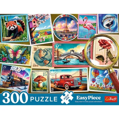 Puzzle 300 el. EasyPiece - Znaczki pocztowe Trefl