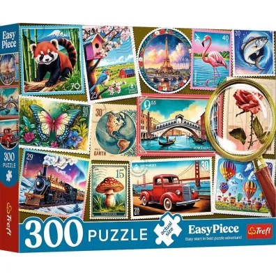 Puzzle 300 el. EasyPiece - Znaczki pocztowe Trefl