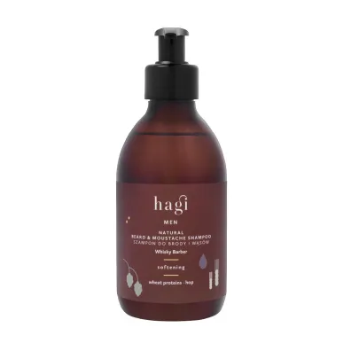 Hagi Cosmetics Whisky Barber, Naturalny Szampon do brody i w�s�w 300 ml