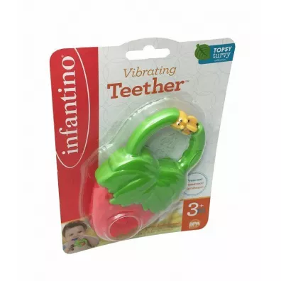 Infantino 216429 Wibruj�cy gryzaczek Truskawka B-Kids