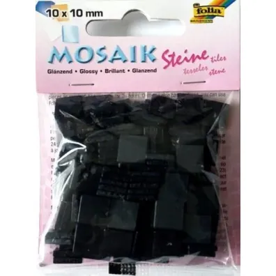 Mozaika kamyczki czarne 10x10mm 190 szt Galeria Hobby