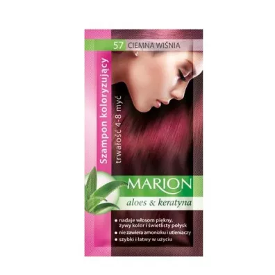 Marion Szampon koloryzuj�cy 4-8 my� 57 Ciemna Wi�nia 40 ml