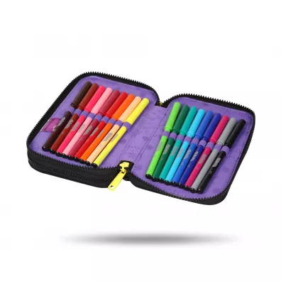 CoolPack Pi�rnik podw�jny z wyposa�eniem Jumper 2 Stitch Black