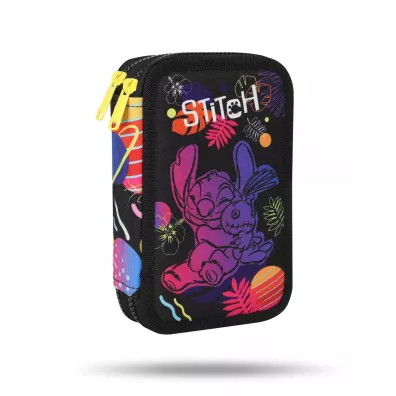 CoolPack Pi�rnik podw�jny z wyposa�eniem Jumper 2 Stitch Black