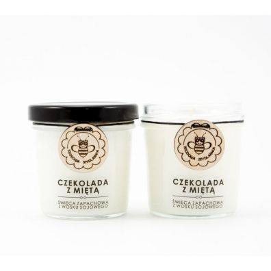 Miodowa Mydlarnia wieca sojowa Czekolada z mit 120 ml