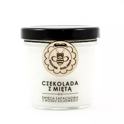 Miodowa Mydlarnia wieca sojowa Czekolada z mit 120 ml