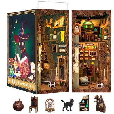 Puzzle Miniaturowy domek Book Nook Magiczna apteka Habarri